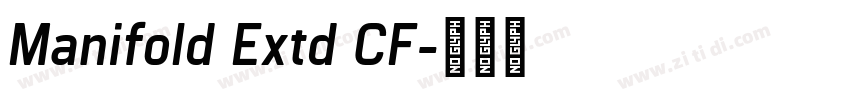 Manifold Extd CF字体转换